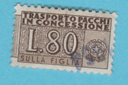1955/1984 ITALIA Pacchi In Concessione 80 Lire Usato - Concessiepaketten