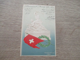 SUISSE FANTAISIE GAUFFREE DRAPEAU WINKELRIED DENKMAL IN STANS - Stans