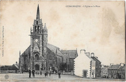 29   Guerlesquin  - L'eglise Et La Place - Guerlesquin