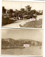 2 Photo Postcards IZMIR Harbour And Streetlife Ca. 1920 - Turquie