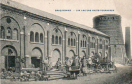 Braquegnies  Les Anciens Hauts Fourneaux Bien Animée Voyagé En 1908 - La Louvière