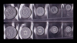Uruguay Set 5 Monedas 1 5 10 50 100 Nuevos Pesos 1989 SC- AUNC - Uruguay
