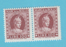 ITALIA Reveneu Fiscali Marca Bollo Tax  Lire 100   -  MNH - Revenue Stamps