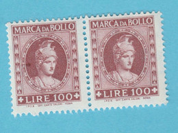 ITALIA Reveneu Fiscali Marca Bollo Tax  Lire 100   -  MNH - Steuermarken