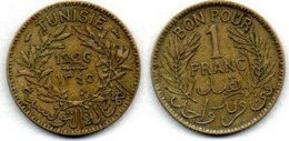 Tunisie -  1 Franc 1926 - AH 1345 TTB - Tunesië