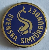 Svenska Simförbundet, SSF Sweden Swimming  Federation Association Union PIN A8/10 - Zwemmen
