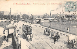 93-MONTREUIL-SOUS-BOIS- VUE PANORAMIQUE PRISE DE LA BARRIERE - Montreuil