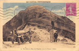 15- UNE HALTE AU PAS DE PEYROL, ROUTE DE DIENNE A SALERS - Autres & Non Classés