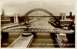 TYNE And WEAR - NEWCASTLE - TYNE AND SWING BRIDGES RP T467 - Newcastle-upon-Tyne