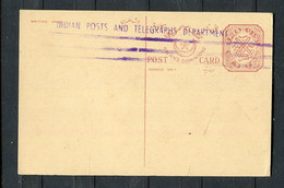 Indien / Aeltere Postkarte Mit Ueberbalkung ** / € 1.00 (D738) - Postkaarten