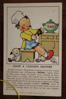 1930's CPA Ak Publicité Illustrateur Margarine Astra Soupe Oignon - Publicité