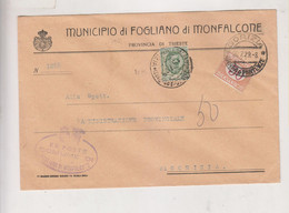 ITALY 1929 MONFALCONE Nice Cover To Gorizia Postage Due - Segnatasse