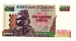 Zimbabwe 500 Dollars 2001 UNC - Zimbabwe
