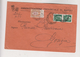 ITALY 1930 NAPOLI Nice Cover To Gorizia Postage Due - Segnatasse