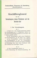 Geschäftsreglement  "Drahtseilbahn Thunersee - St.Beatenberg"  (Definitive Fassung)        1915 - Europa