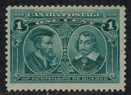 Canada Scott #97 Mint, Never Hinged.  CV $75.00 Tercentenary Of Quebec - Nuovi