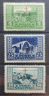 ALBANIA 1924 - MLH - Sc# B1, B3, B4 - Albania