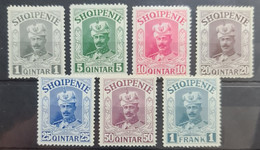 ALBANIA 1914 - MNG - Mi IIa-IIg - Unissued - Prince Wied - Albania