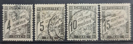 FRANCE 1882 - Canceled - YT 13-16 - Timbre Taxe - 1859-1959 Used