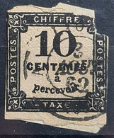 FRANCE 1859 - Canceled - YT1 - Timbre Taxe 10c - 1859-1959 Usati