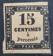 FRANCE 1864 - MLH - YT 3 - Timbre Taxe 15c - 1859-1959 Oblitérés