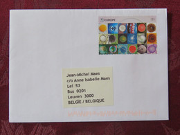 Belgium 2021 Cover To Leuven - Geometry - Circle - Covers & Documents