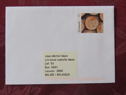 Belgium 2021 Cover To Leuven - Geometry - Circle - Wood - Briefe U. Dokumente