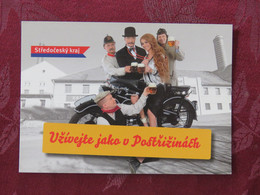 Czech Republic 2019 Unused Postcard - Motorcycle Beer Doctor - Covers & Documents