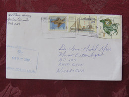 Canada 2019 Cover To Nicaragua - Flying Squirrel - Ship - Ram Chineese Year - Briefe U. Dokumente