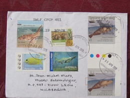 Australia 2019 Cover To Nicaragua - Fishes - Pinneaples - Platypus - Lettres & Documents