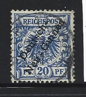 New Guinea German 1897 Overprints 20 Pf. Blue FU - German New Guinea