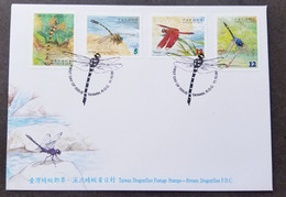 Taiwan Stream Dragonflies 2000 Insects River Wildlife Nature Dragonfly Insect (stamp FDC) - Lettres & Documents