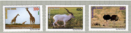Niger 2007, Bird, Birds, Ostrich, Set Of 3v, MNH** - Autruches