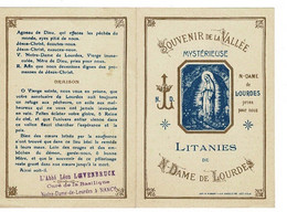 IMAGE RELIGIEUSE - CANIVET : Litanies De Notre Dame De Lourdes, L'abbé Léon Loevenbruck . - Religion & Esotericism