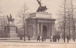 Angleterre - Londres - Wellington Statue & Arch - Hyde Park Corner - Hyde Park