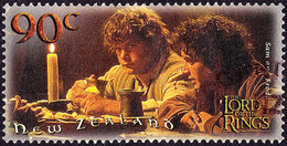 NEW ZEALAND 2001 90c Multicoloured, Lord Of The Rings-Sam & Frodo SG2460 FU - Gebruikt