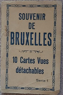 Bruxelles Carnet De 10 Cartes Vues Détachables Série 1 (éditeur Inconnu) Voir Détail - Lotes Y Colecciones