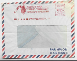 MALI EMA 45FR AGENCE DOUANE TRANSPORT DAKAR PPAL SENEGAL 2.V.1960 LETTRE AVION A FENETRE - Mali (1959-...)