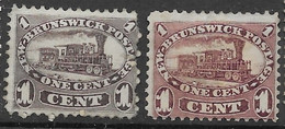 New Brunswick Canada Train Mh * 140 Euros 1860-3 The Two Colours - Nuovi