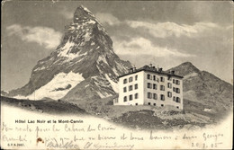 CPA Zermatt Kanton Wallis, Hotel Lac Noir Et Le Mont Cervin - VS Valais