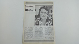 Patrick Depailler - Coupure De Presse De 1980 - Automobile - F1