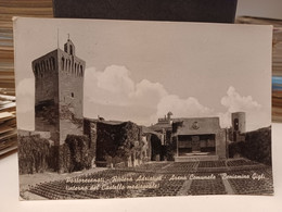 Cartolina Porto Recanati Provincia Macerata Arena Comunale Beniamino Gigli Interno Castello Medioevale 1957 - Macerata