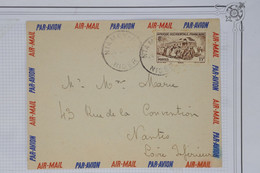 AW12 AOF  BELLE LETTRE 1953  PAR AVION  NIAMEY A NANTES   FRANCE  ++ AFFRANCH. INTERESSANT - Cartas & Documentos