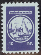 Heimat TG Romanshorn Verkehrsverein Fiskalmarken 10 Rp. - Fiscaux