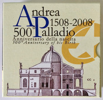 ITALIA - ANDREA PALLADIO - MONETA DA €10 Argento 925 Gr.22 - Diam. Mm.34 - Anno 2008. - Set Fior Di Conio
