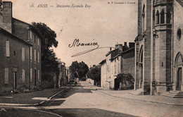 Anse (Rhône) Ancienne Grande Rue - Carte B.F. N° 10 - Anse