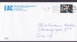Denmark EAC The East Asiatic Company KØBENHAVN PTM. 1992 Cover Brief KØBENHAVN Coq Rooster Gallo Commercial Poster - Lettres & Documents