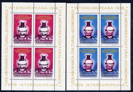 ROMANIA 1976 INTEREUROPA  Blocks MNH / **.  Michel Block 133-34 - Blocchi & Foglietti