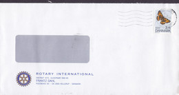 Denmark ROTARY INTERNATIONAL Frantz Dal HELLERUP KØBENHAVNS POSTCENTER 1993 Cover Brief Butterfly Schmetterling Papillon - Storia Postale