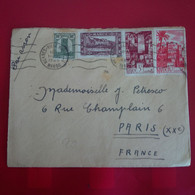 LETTRE MAROC MEKNES POUR PARIS PAR AVION - Cartas & Documentos